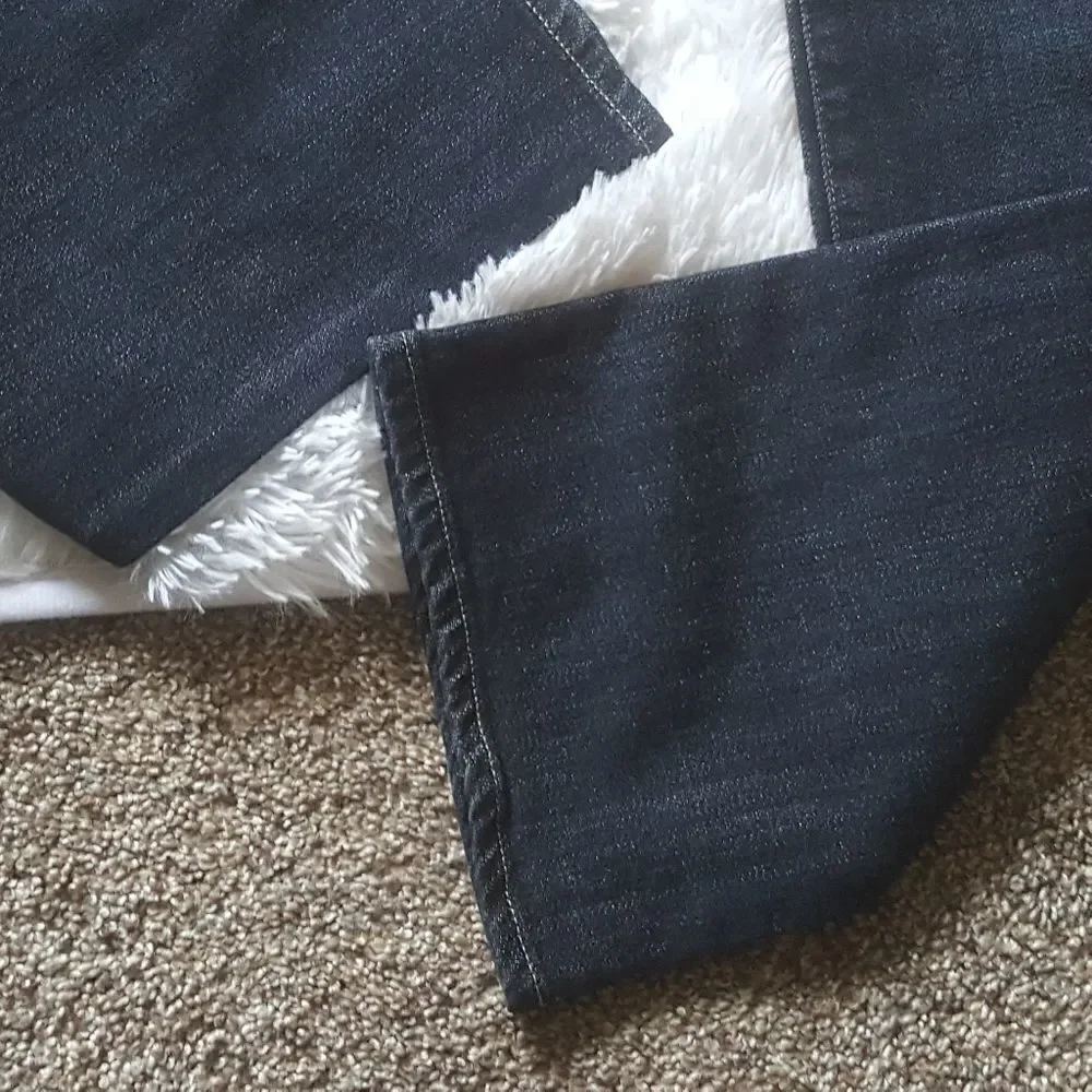 J. Crew Stretch Hipslung Dark Wash Bootcut Jeans Womens Size 27R‎